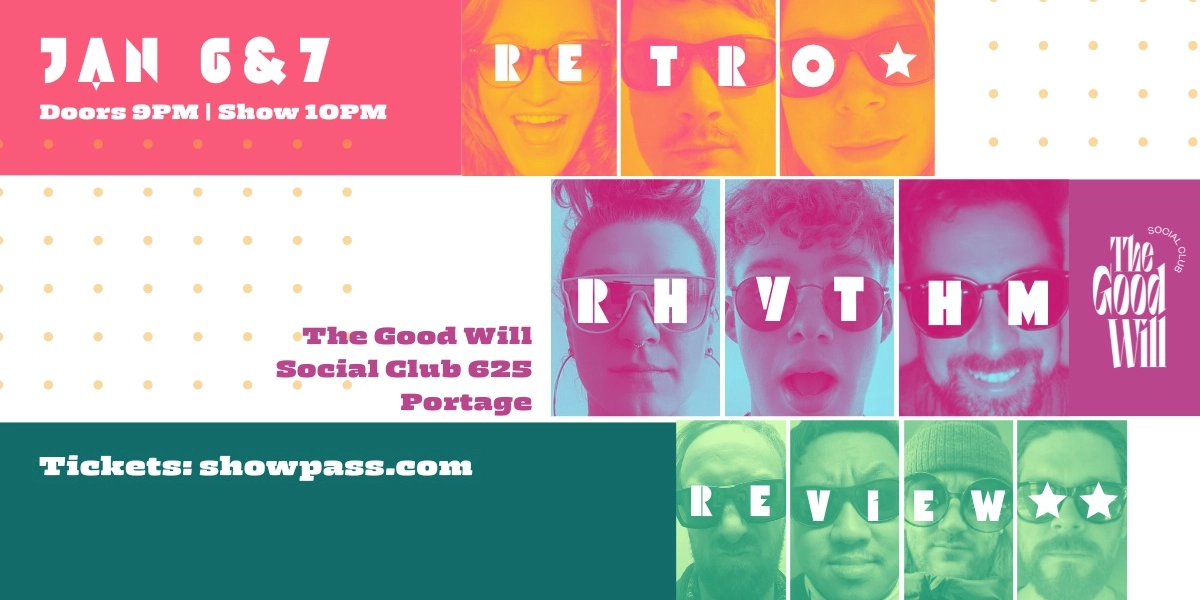 Event image for Retro Rhythm Review 2023! TWO nights at The Good Will!