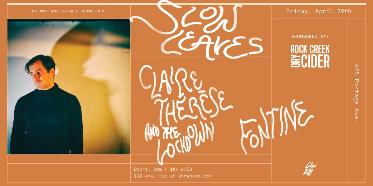 Event image for Slow Leaves w/ The Lockdown, FONTINE