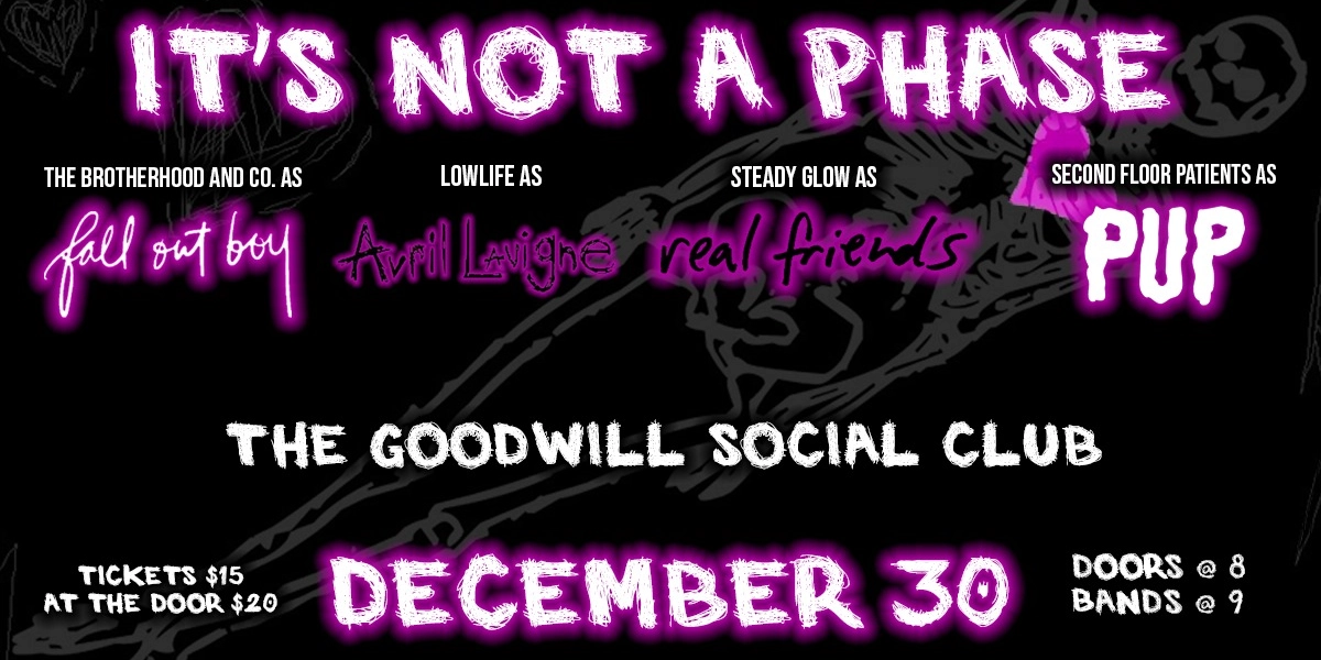Event image for It's Not A Phase | Fall Out Boy, Avril Lavigne, Real Friends & PUP