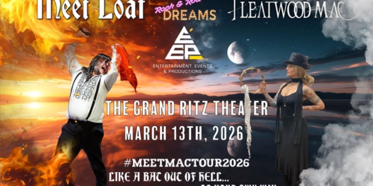 Event image for Fleatwood Mac & Meet Loaf. Rock & Roll Dreams 2026