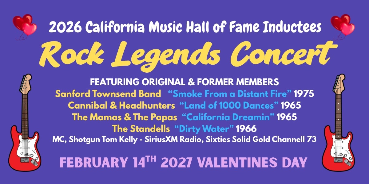Event image for California Music Hall of Fame Inductees | ROCK LEGENDS CONCERT