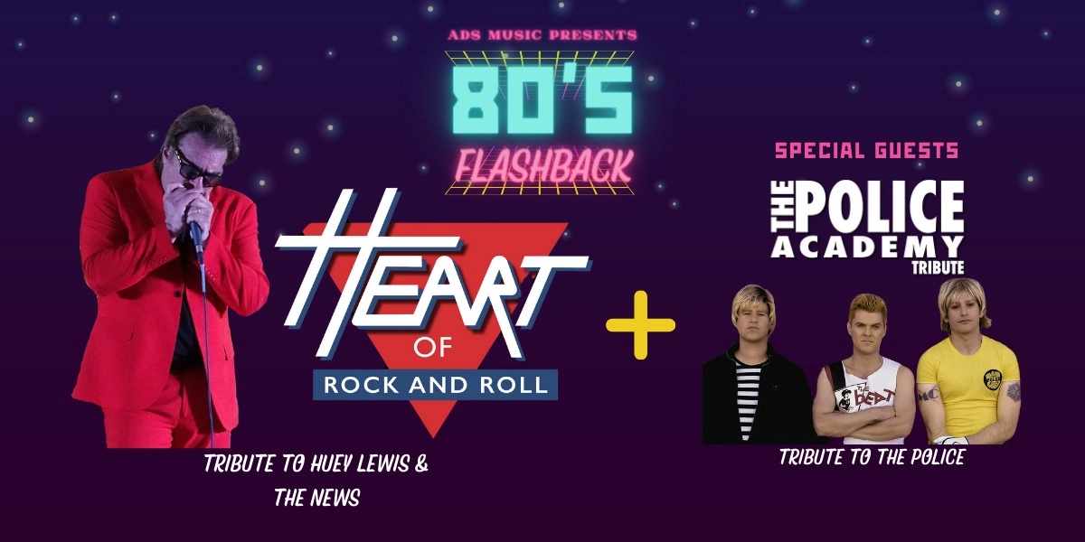 Event image for 80s Flashback: The Heart of Rock and Roll & The Police Academy
