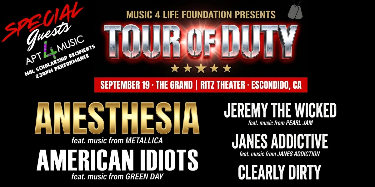 Event image for Music 4 Life Presents: Tour of Duty