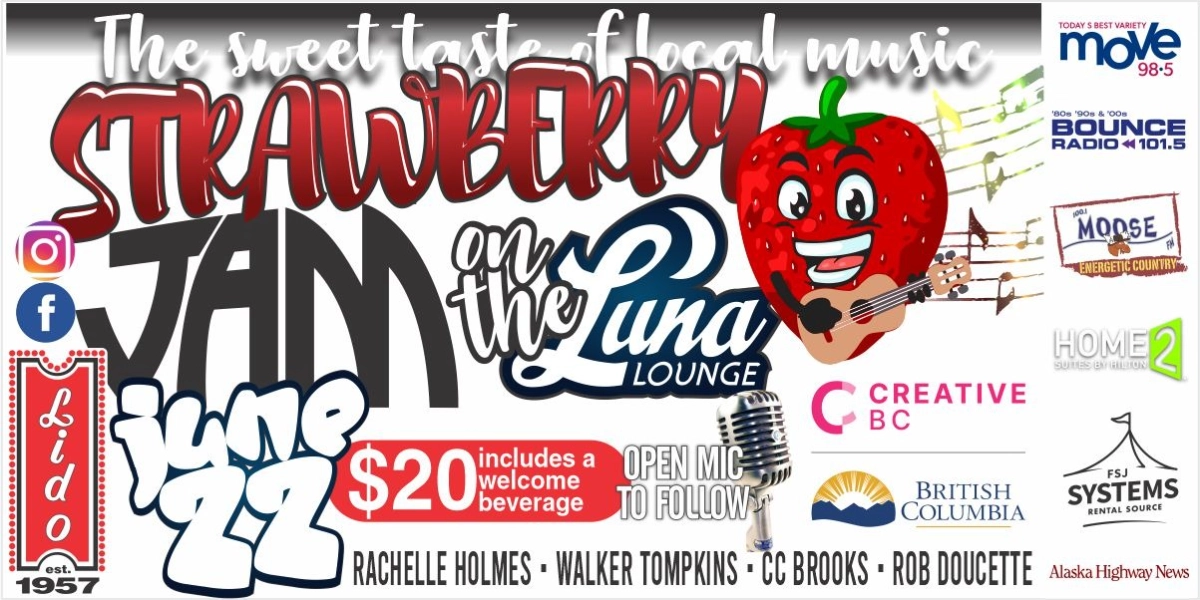 Event image for Strawberry Jam - Live on The Luna Lounge Thursday, June 22nd