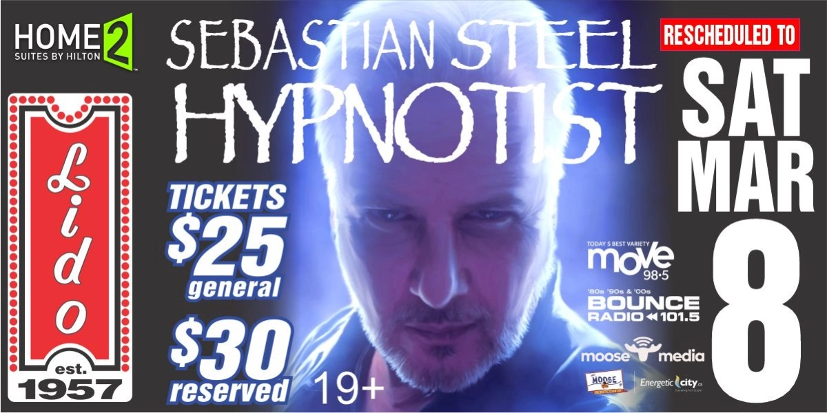 Event image for Hypnotist Sebastian Steel - Saturday March 8th
