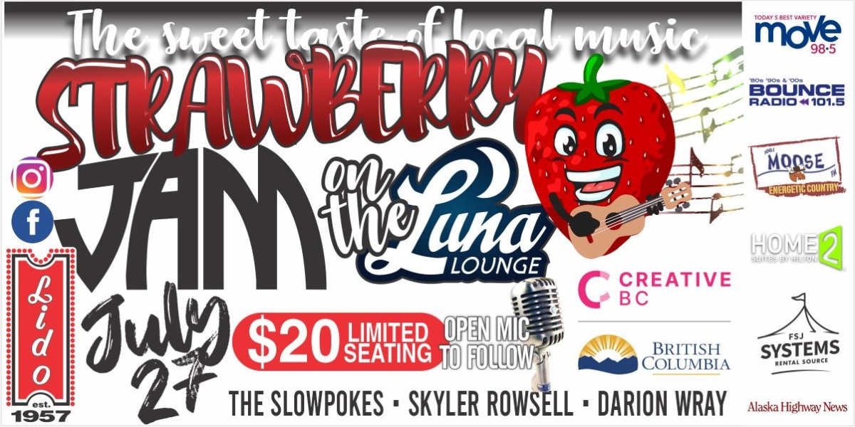 Event image for Strawberry Jam - Live on The Luna Lounge Thursday, July 27th