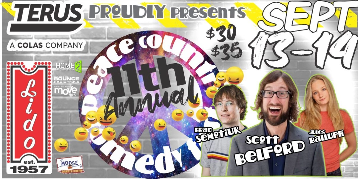 Event image for Peace Country Comedy Fest - Saturday Sept 14th