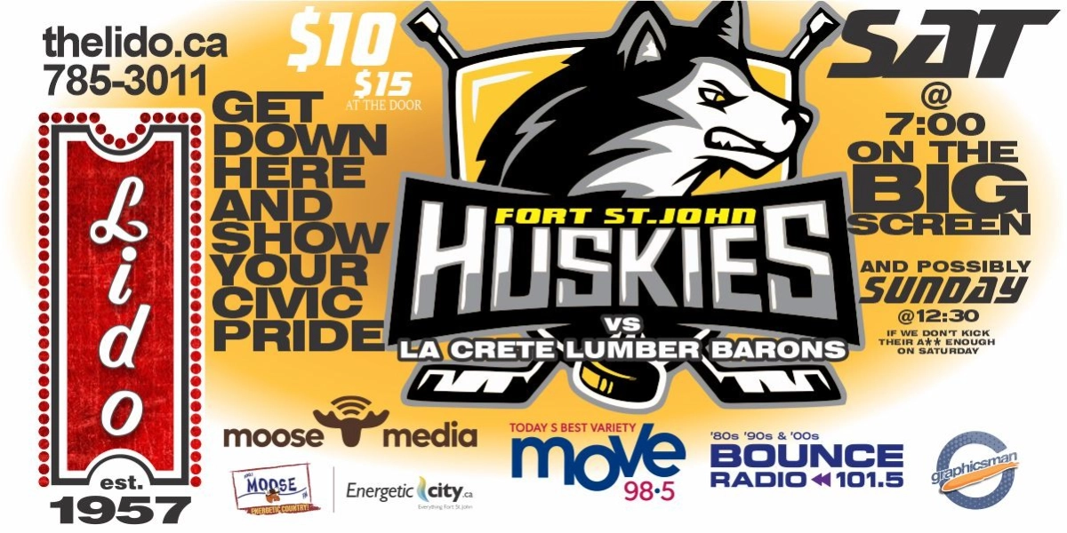 Event image for FSJ Huskies vs La Crete Lumber Barons Hockey Final:  Saturday, Mar 29
