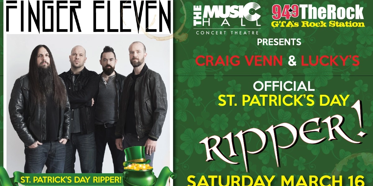 Event image for St. Patrick's Day Ripper with Finger Eleven