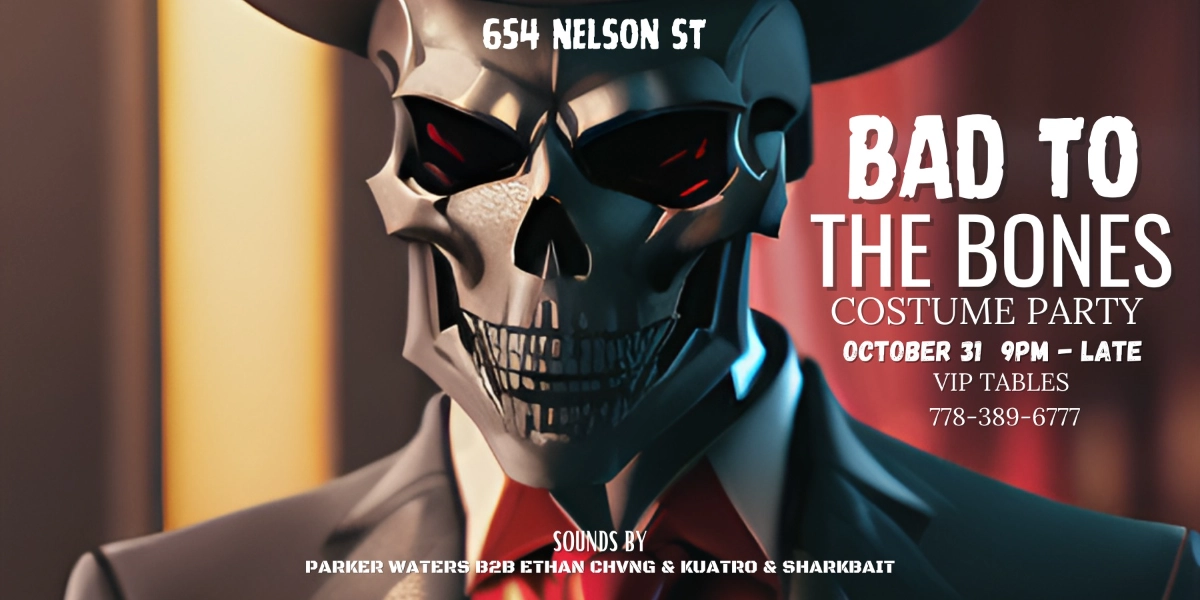 Event image for BAD TO THE BONES - HALLOWEEN PARTY