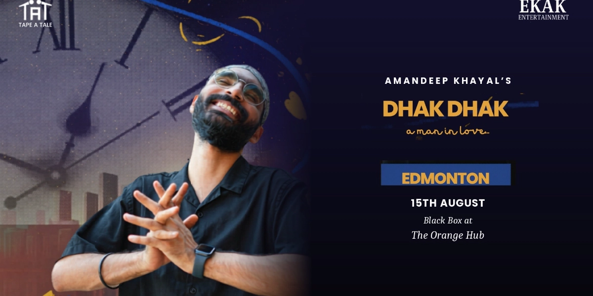 Event image for Amandeep Khayal’s Dhak Dhak – A Man in Love (Edmonton)