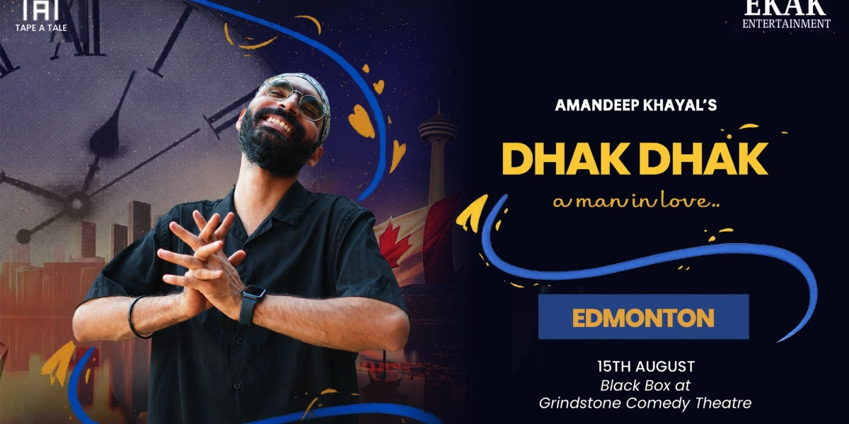 Event image for Amandeep Khayal’s Dhak Dhak – A Man in Love (Edmonton)
