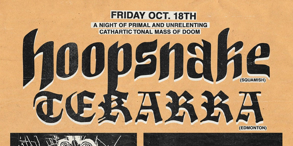 Event image for Hoopsnake, Tekarra, The Weir (Album Release) and GÜTTROT