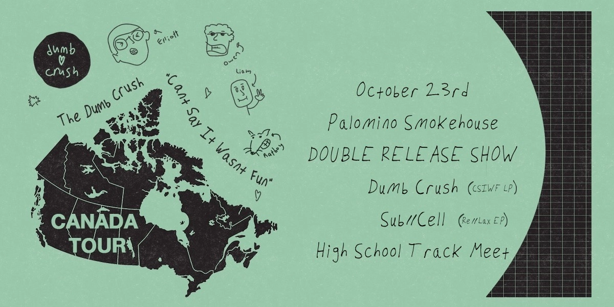 Event image for Dumb Crush with Sub//Cell (ep release) and High School Track Meet