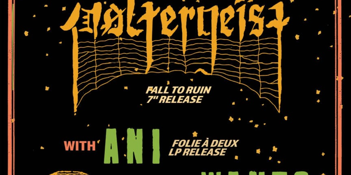 Event image for Poltergeist (7" Release) / ANI (LP Release) / Wants / Mr. DNA