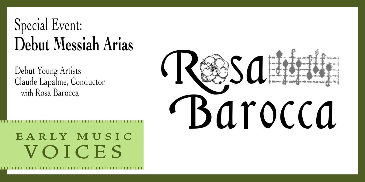 Event image for EMV: Special Event - Debut Messiah Arias