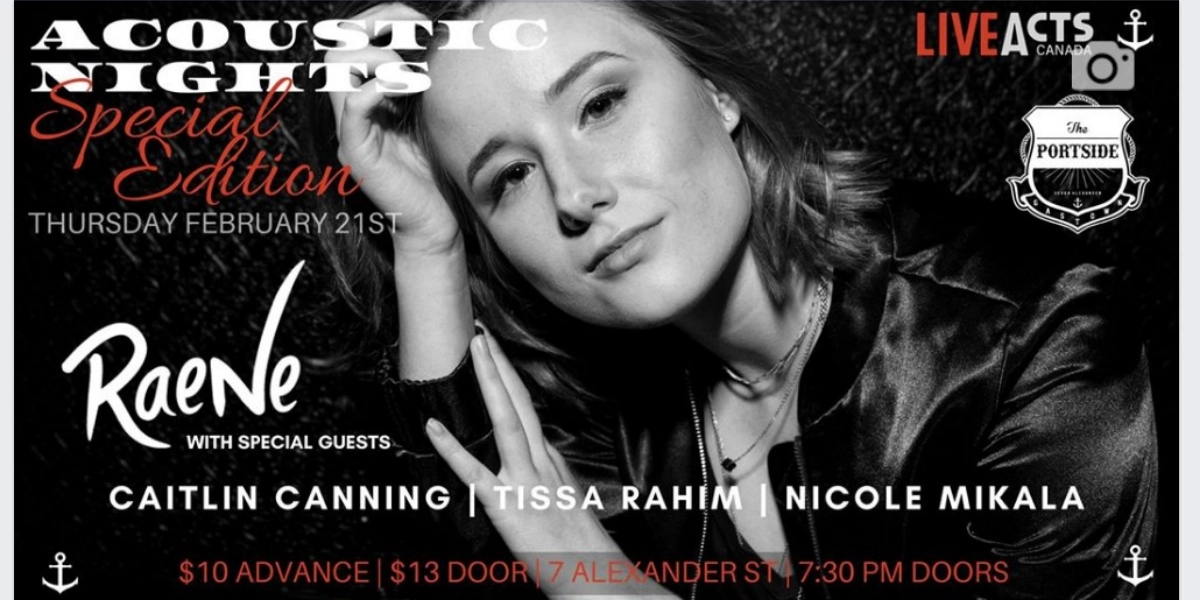 Event image for Acoustic Nights Special Edition W/ Raene and Guests