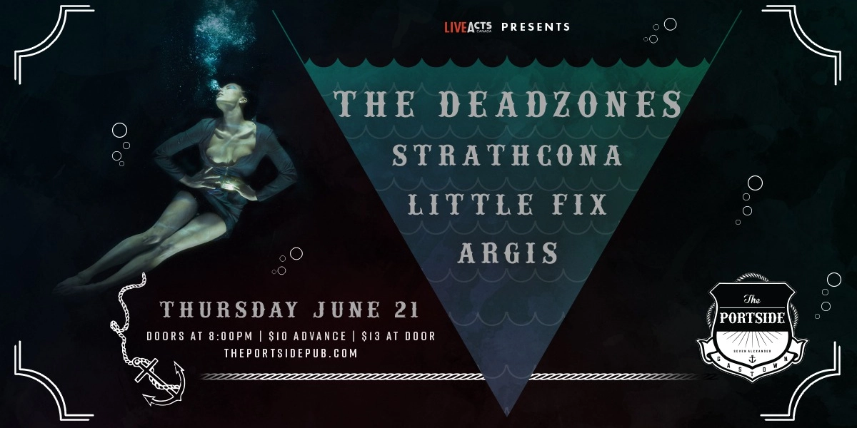 Event image for The Deadzones w/ Strathcona, Little Fix and Aegis