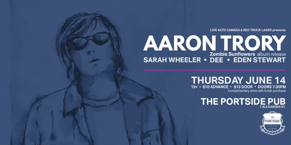 Event image for Aaron Trory with guests Sarah Wheeler, Dee and Eden Stewart