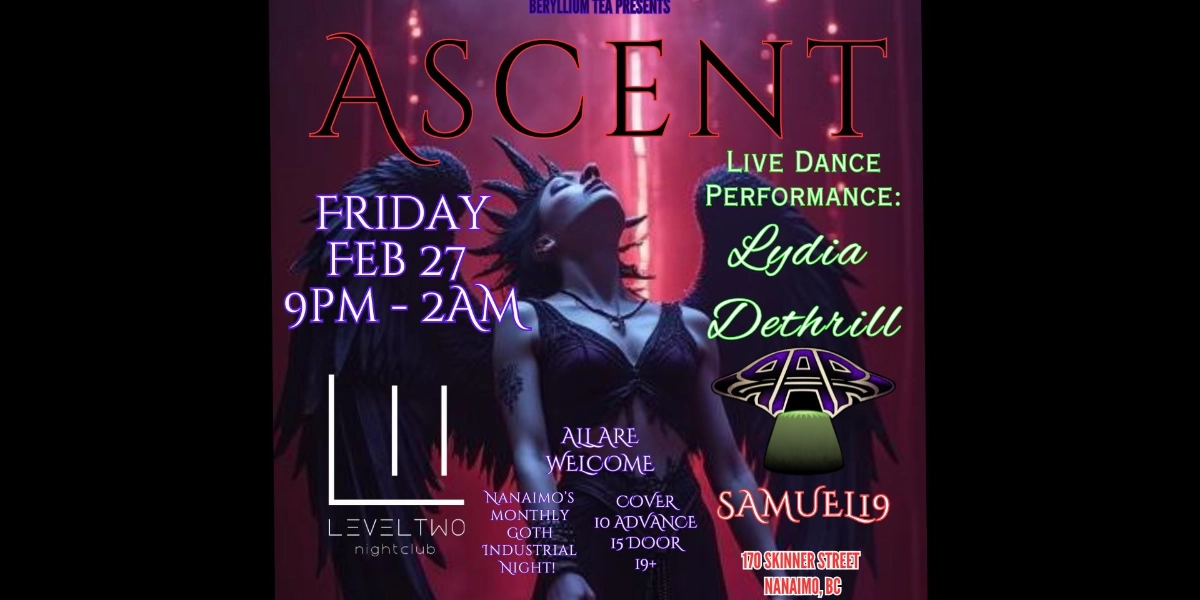 Event image for ASCENT // Goth & Industrial Night @ LevelTwo Nightclub