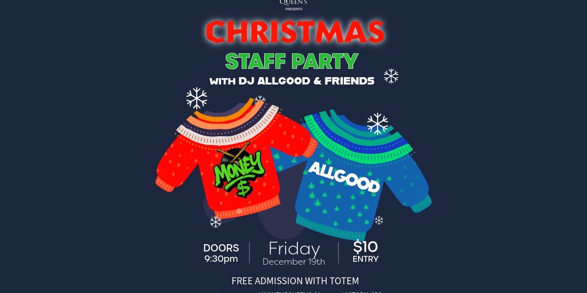 Event image for Christmas Staff Party @ The Queen's