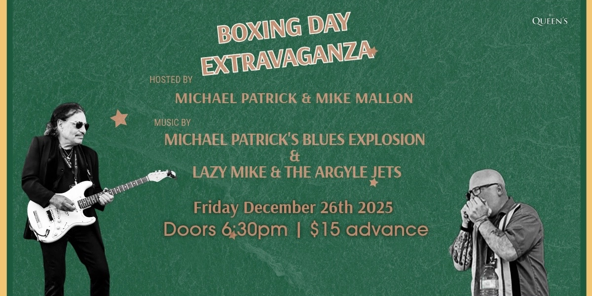 Event image for BOXING DAY EXTRAVAGANZA live @ The Queen's