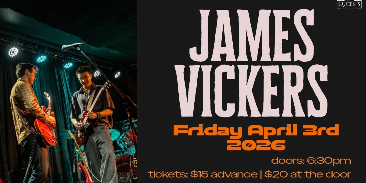Event image for James Vickers Band LIVE @ The Queen's