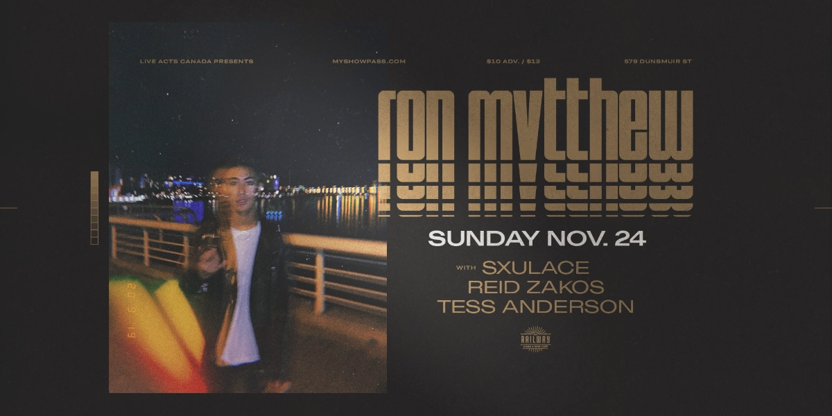 Event image for RON MVTTHEW + GUESTS // RAILWAY STAGE & BEER CAFÉ