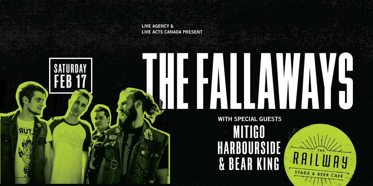 Event image for THE FALLAWAYS + GUESTS // THE RAILWAY STAGE & BEER CAFÉ