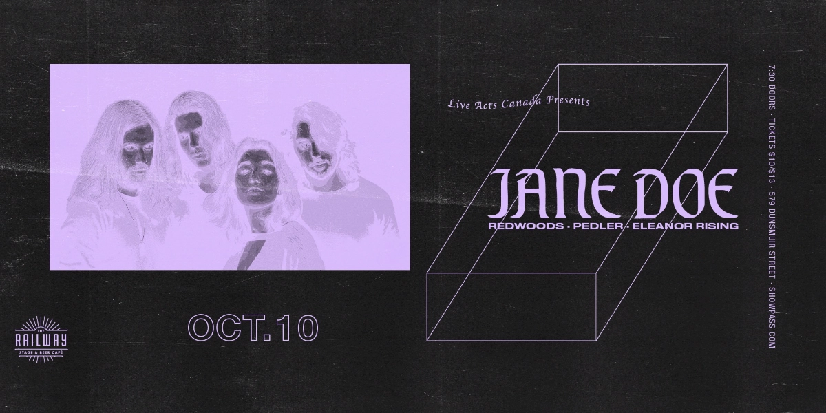 Event image for JANE DOE + GUESTS // RAILWAY STAGE & BEER CAFÉ