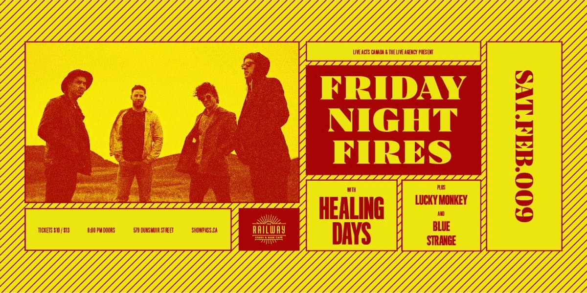 Event image for FRIDAY NIGHT FIRES + GUESTS // RAILWAY STAGE & BEER CAFÉ