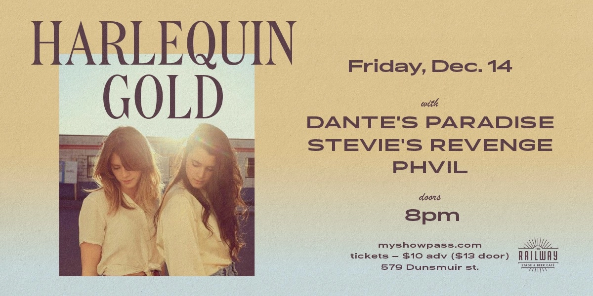 Event image for HARLEQUIN GOLD + GUESTS // THE RAILWAY STAGE & BEER CAFÉ