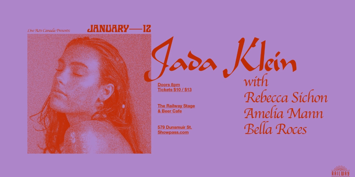 Event image for JADA KLEIN + GUESTS // RAILWAY STAGE & BEER CAFÉ