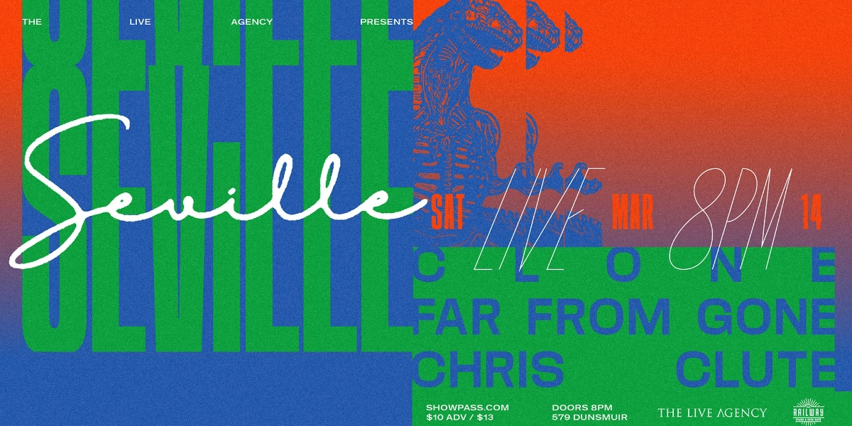 Event image for SEVILLE + GUESTS // RAILWAY STAGE & BEER CAFÉ