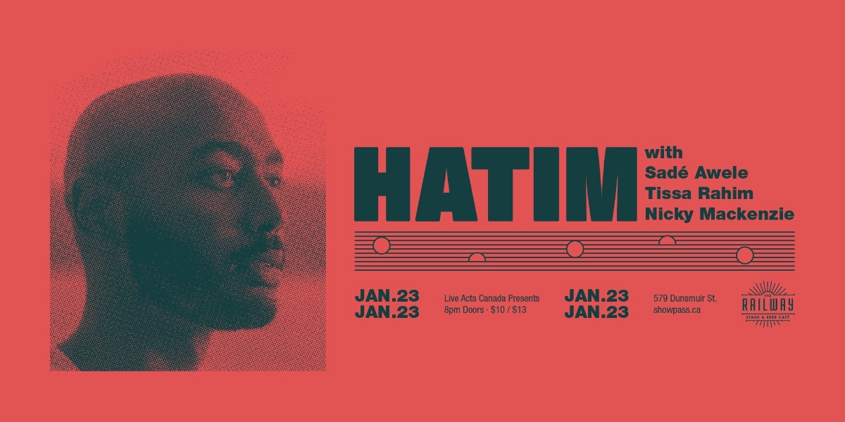 Event image for HATIM + GUESTS // RAILWAY STAGE & BEER CAFÉ