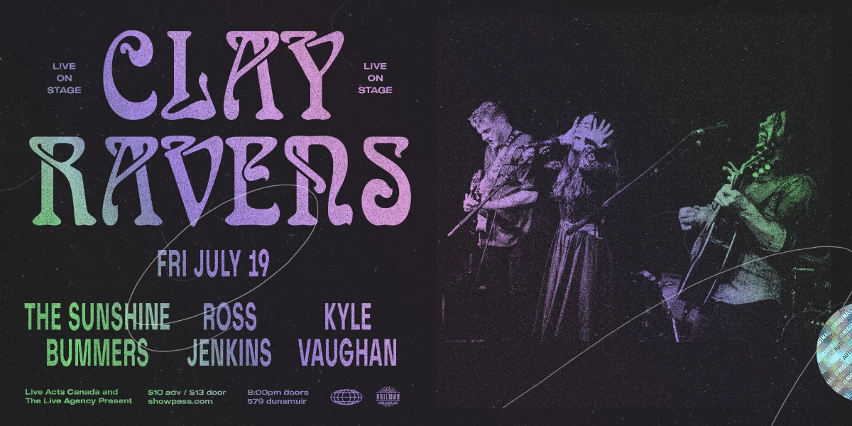 Event image for CLAY RAVENS + GUESTS // RAILWAY STAGE & BEER CAFÉ