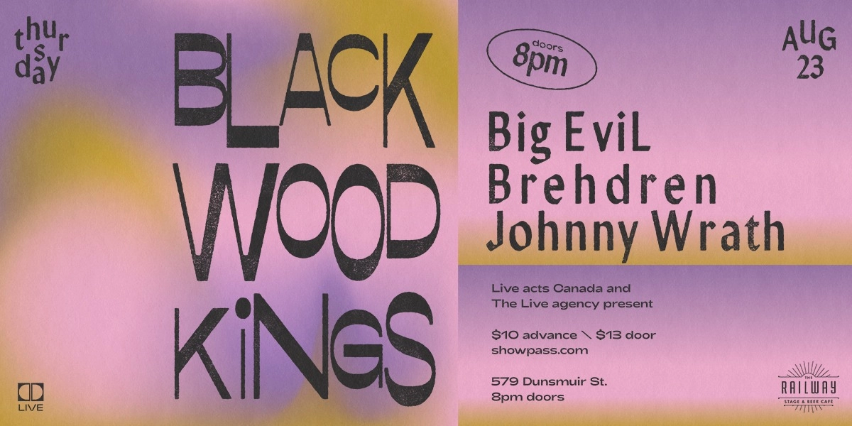 Event image for BLACKWOOD KINGS + GUESTS // THE RAILWAY STAGE & BEER CAFÉ