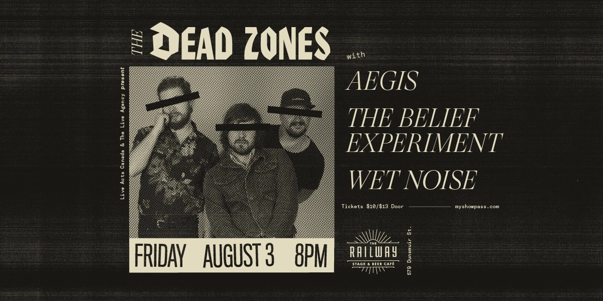 Event image for THE DEAD ZONES + GUESTS // THE RAILWAY STAGE & BEER CAFÉ