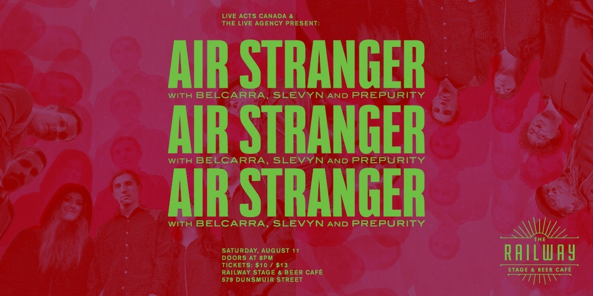 Event image for AIR STRANGER + GUESTS // THE RAILWAY STAGE & BEER CAFÉ