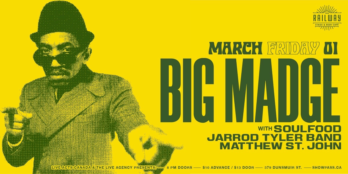 Event image for BIG MADGE + GUESTS // RAILWAY STAGE & BEER CAFÉ