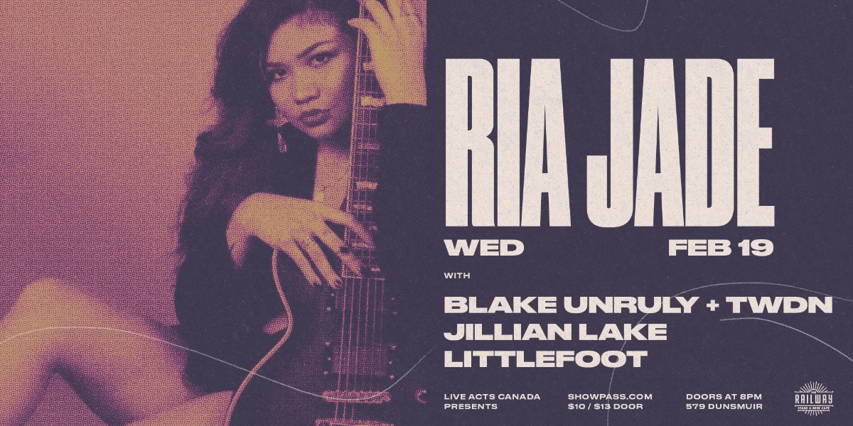 Event image for RIA JADE + GUESTS // RAILWAY STAGE & BEER CAFÉ