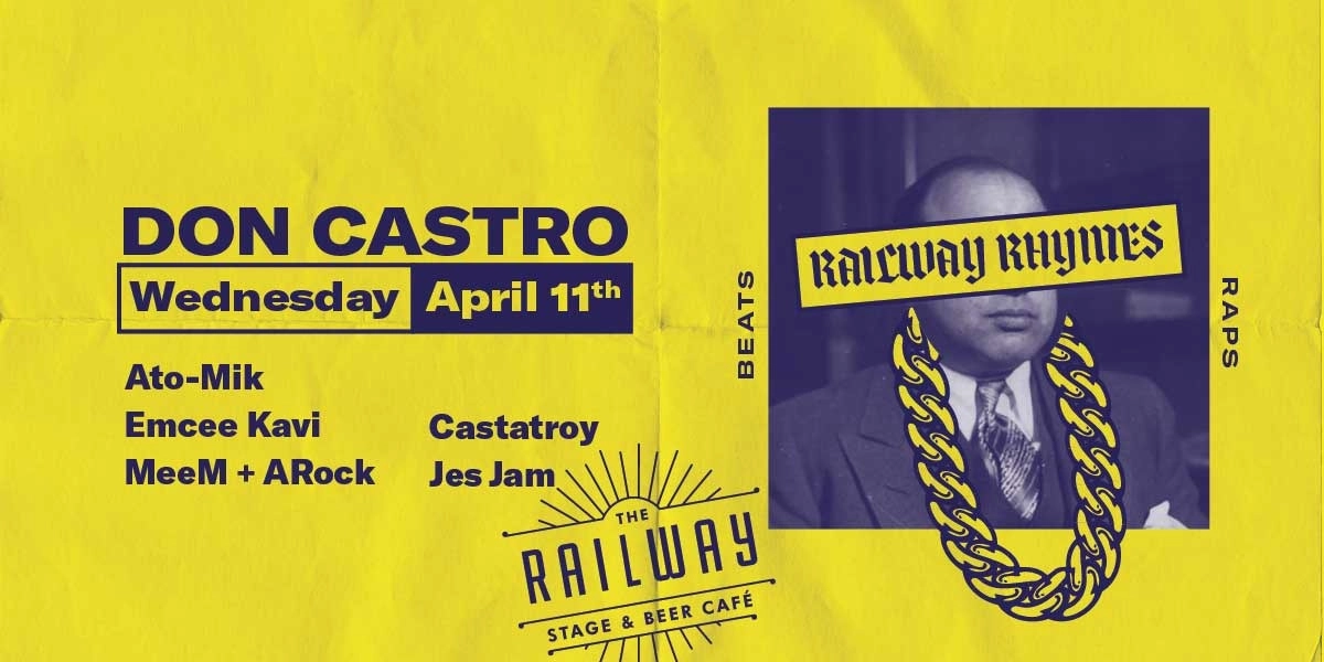 Event image for RAILWAY RHYMES // THE RAILWAY STAGE & BEER CAFÉ