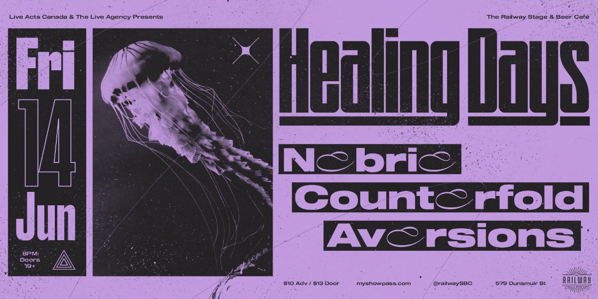 Event image for HEALING DAYS + GUESTS // RAILWAY STAGE & BEER CAFÉ