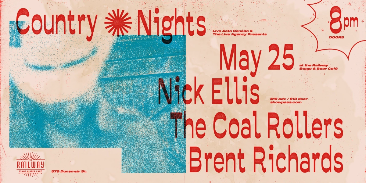 Event image for COUNTRY NIGHTS FEATURING NICK ELLIS + GUESTS // RAILWAY STAGE & BEER CAFÉ