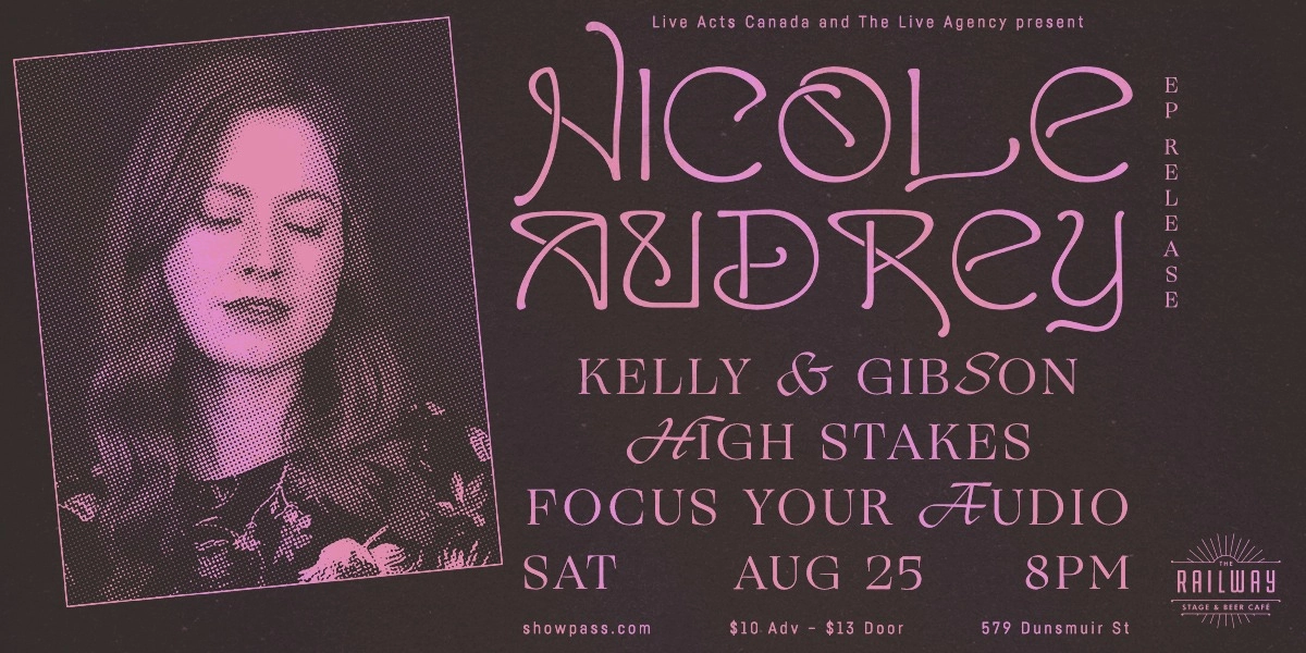 Event image for NICOLE AUDREY EP RELEASE SHOW // THE RAILWAY STAGE & BEER CAFÉ