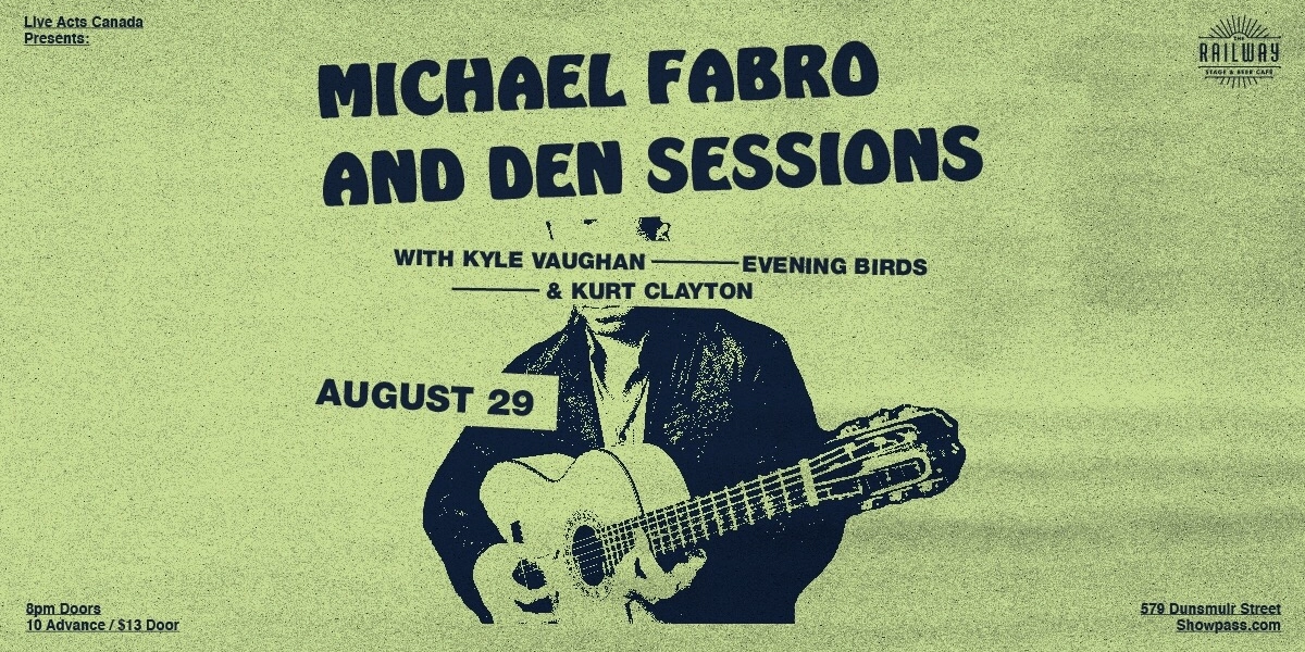 Event image for MICHAEL FABRO + GUESTS // RAILWAY STAGE & BEER CAFÉ