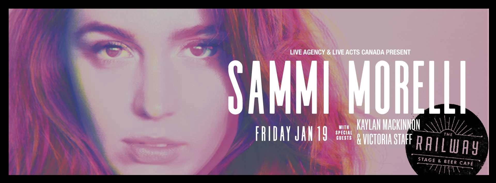 Event image for SAMMI MORELLI + GUESTS // THE RAILWAY STAGE & BEER CAFÉ