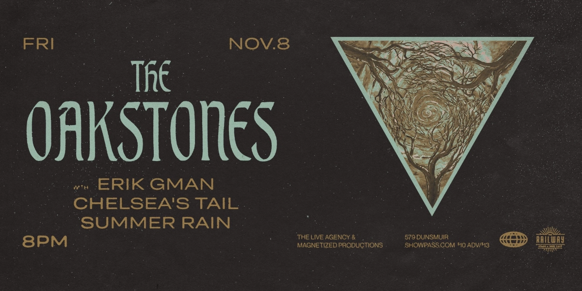 Event image for THE OAKSTONES + GUESTS // RAILWAY STAGE & BEER CAFÉ