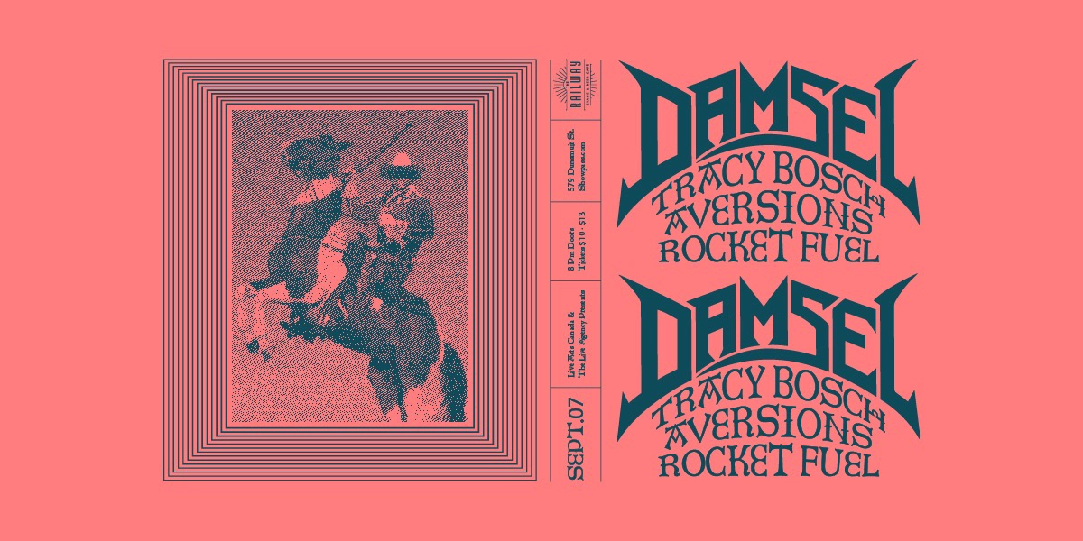 Event image for DAMSEL + GUESTS // RAILWAY STAGE & BEER CAFÉ
