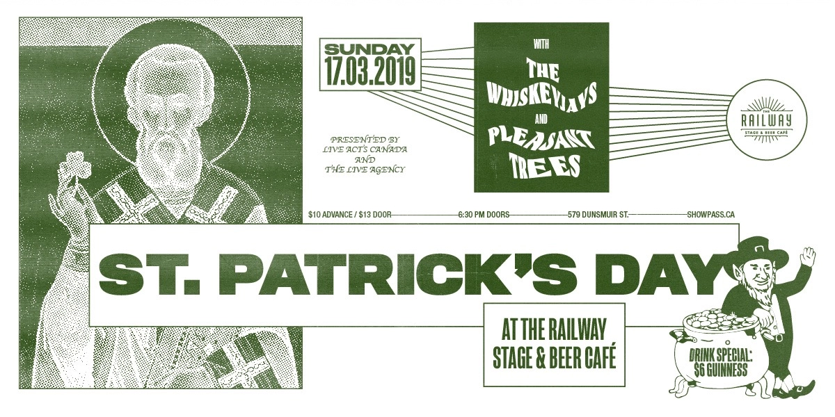 Event image for ST. PATRICK'S DAY // RAILWAY STAGE & BEER CAFÉ